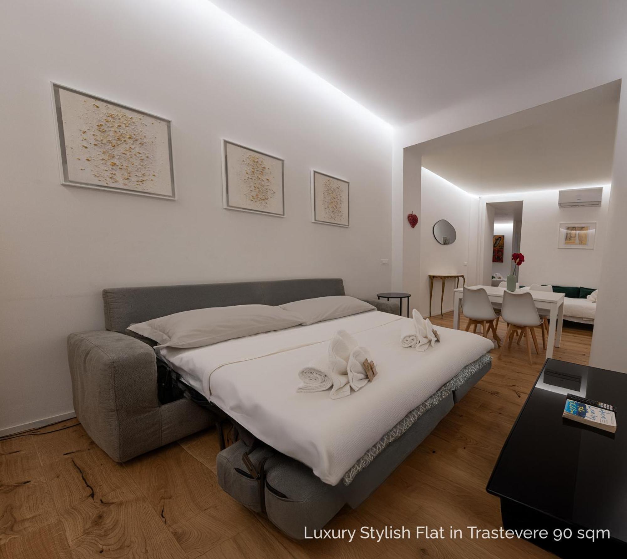 La Dolce Vita - Luxury Stylish Flats In Trastevere 70-90Sqm Róma Kültér fotó